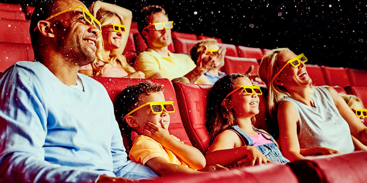 Relax and sit-back while you enjoy a 4-D movie