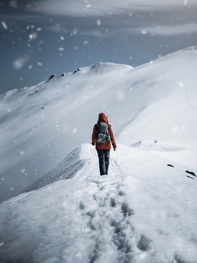 Winter hiking