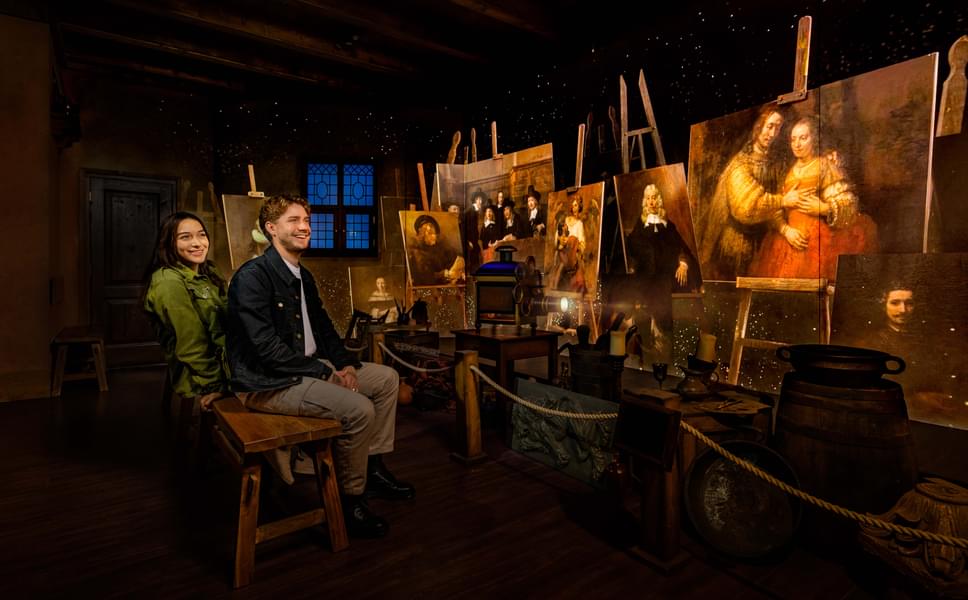 Get a glimpse of Rembrandt's studio with family and friends