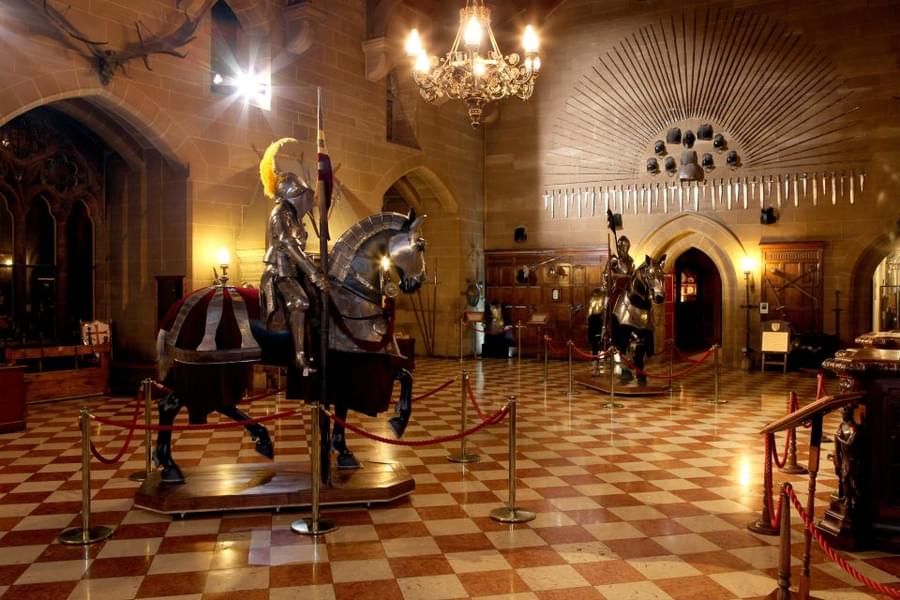 Explore the castle and see the oldest armors 