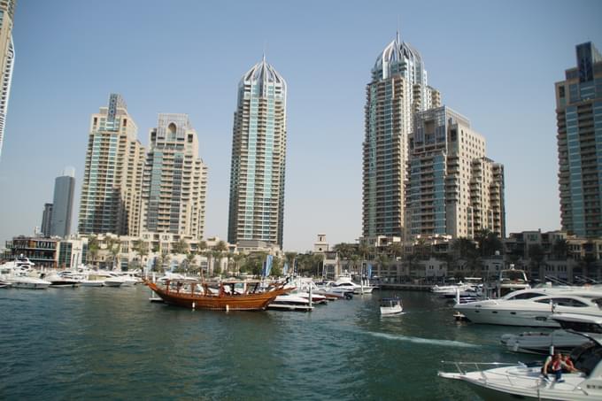 Relaxation and Photography at Sunset Dhow Cruise Dubai Marina