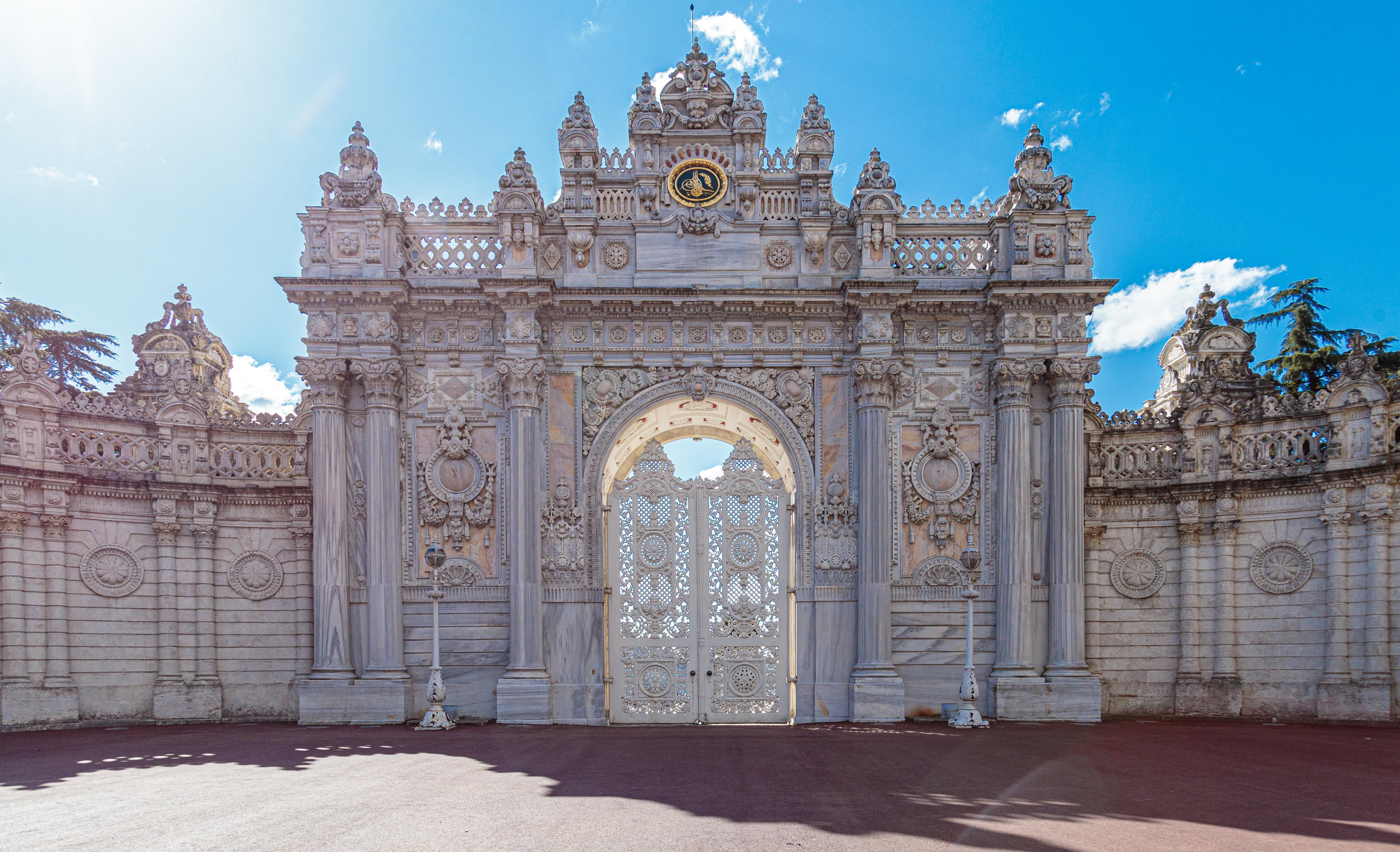 Beautiful view of Dolmabahce Palace