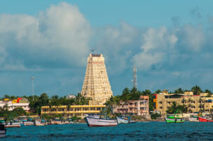Stunning view of Ramanathaswamy Temple, Rameswaram