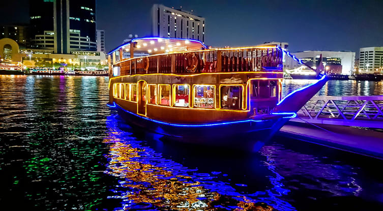 Cruise along the Dubai Marina, one of the most stylish neighborhoods of Dubai