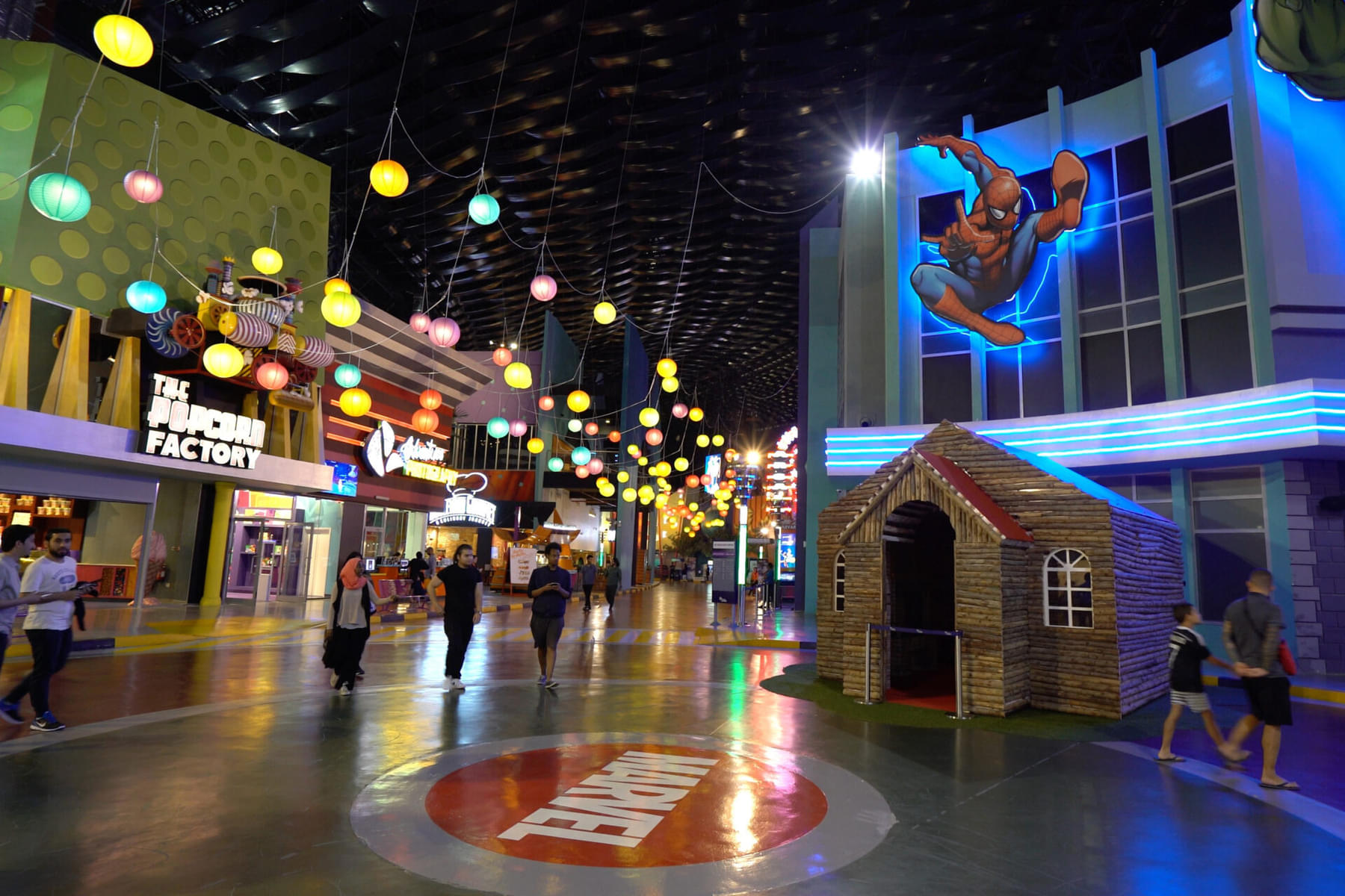 Engage in various attraction inside one of the worlds largest indoor them park