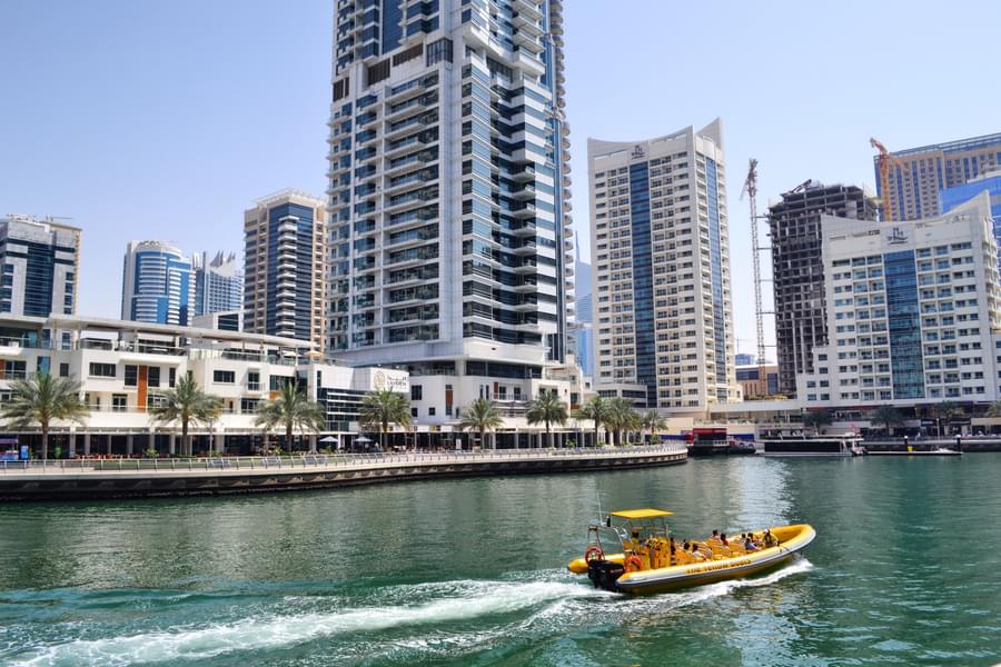 Speed Boat at Dubai Marina