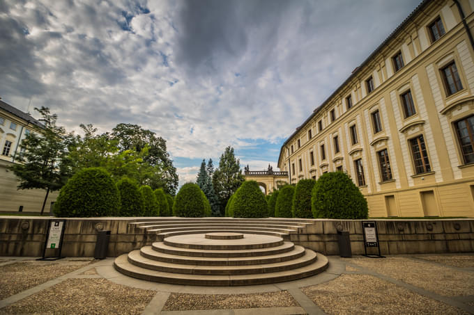 Garden of Bastion In Prague Castle