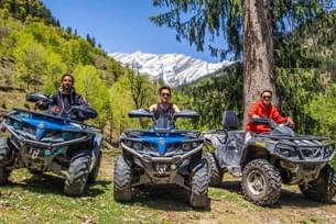 Experience the excitement of navigating rugged mountain trails with an ATV Ride in Manali