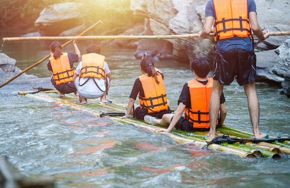 Bamboo Rafting In Wayanad Image