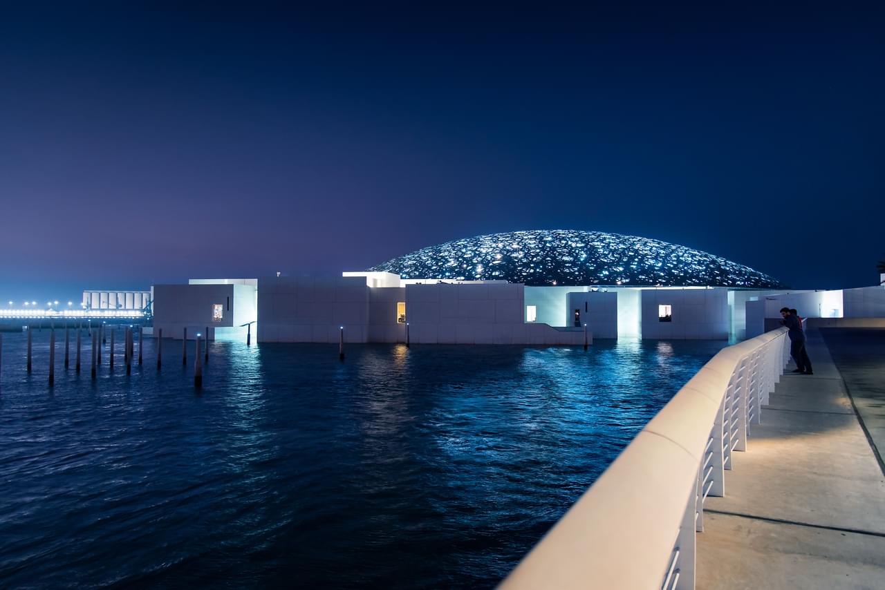 Louvre Abu Dhabi at Night