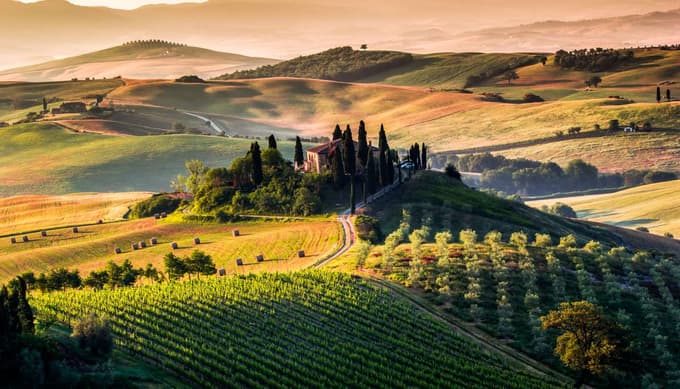 Beautiful scenic beauty of Tuscany, Florence
