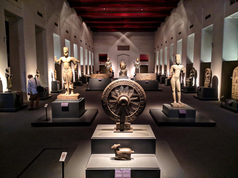 See the antique Buddhist art on display at the museum
