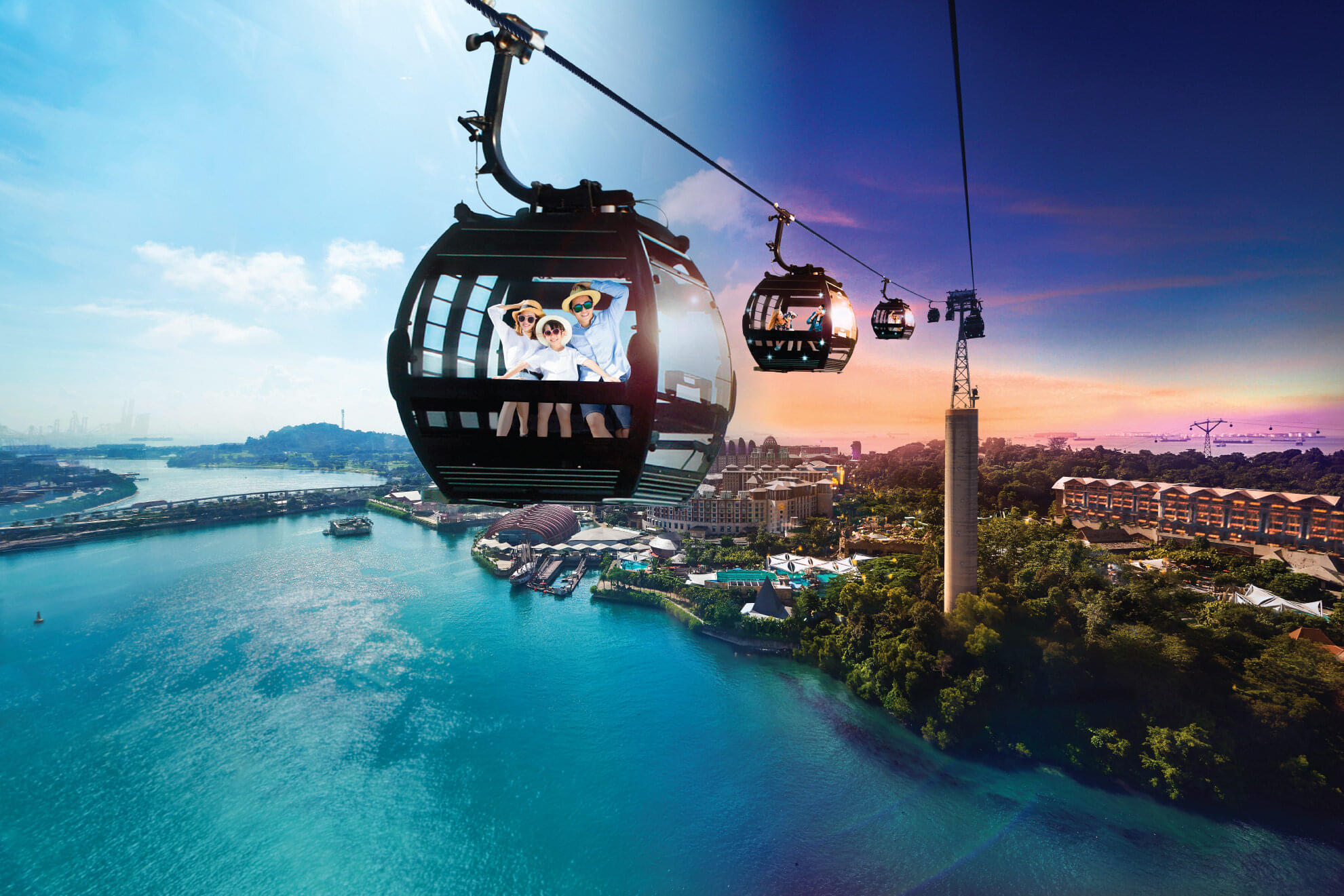 Witness the Attractions along the Mount Faber Cable Car Line