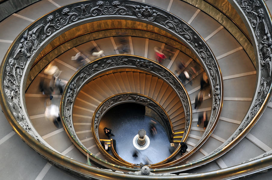 Spiral Stairwell in the Sistine Chapel Museum