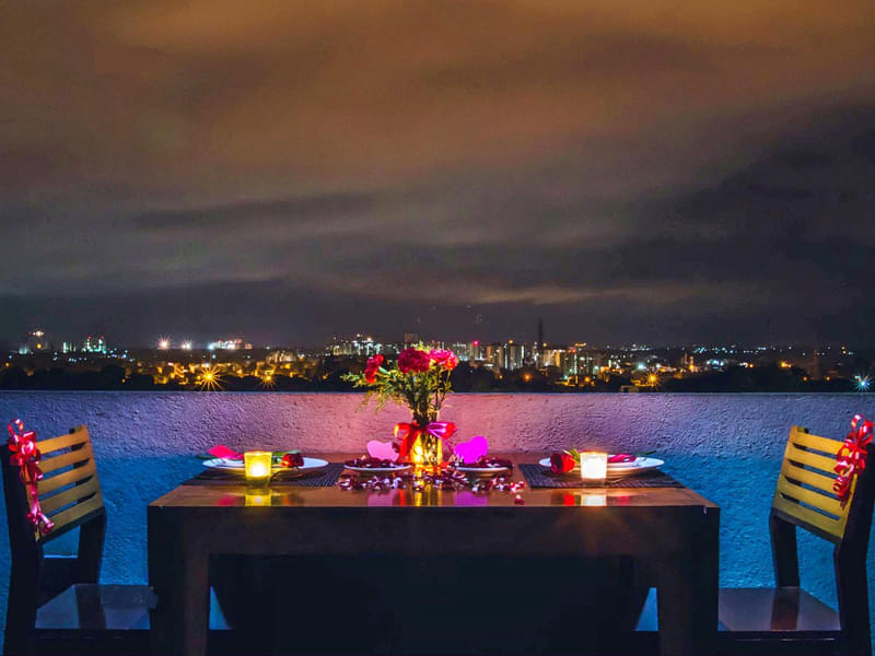 Romantic Candle Light Dinner In Bangalore Image