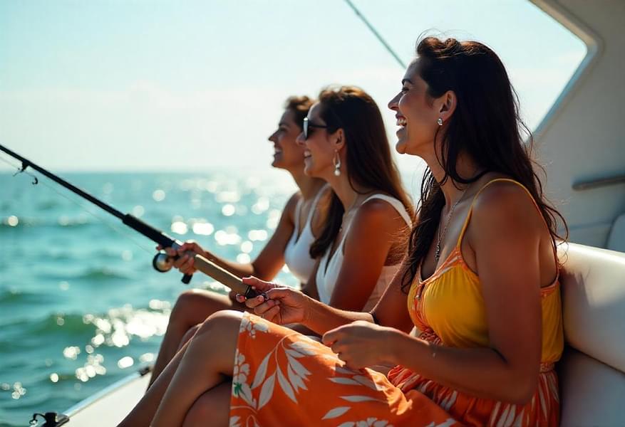 Fishing on a Yacht in Panjim Image