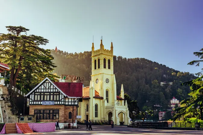 Stunning view of Christ Church Shimla