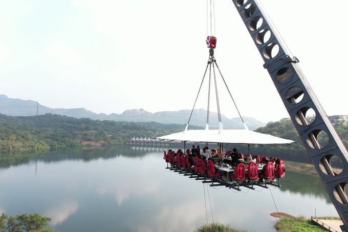 Go for skydining experience in Rishikesh