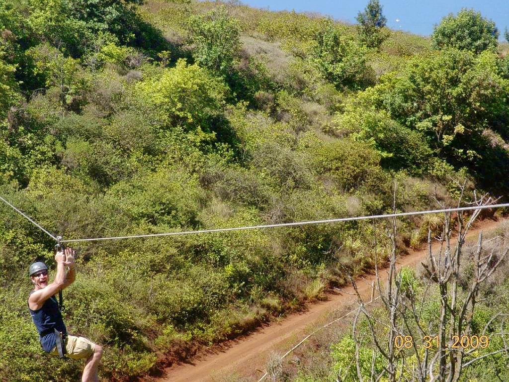 Zip Lining at Ting Lung Island in Hong Kong