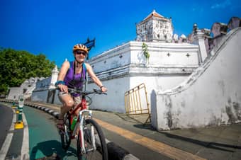 Pedal through the streets of Bangkok