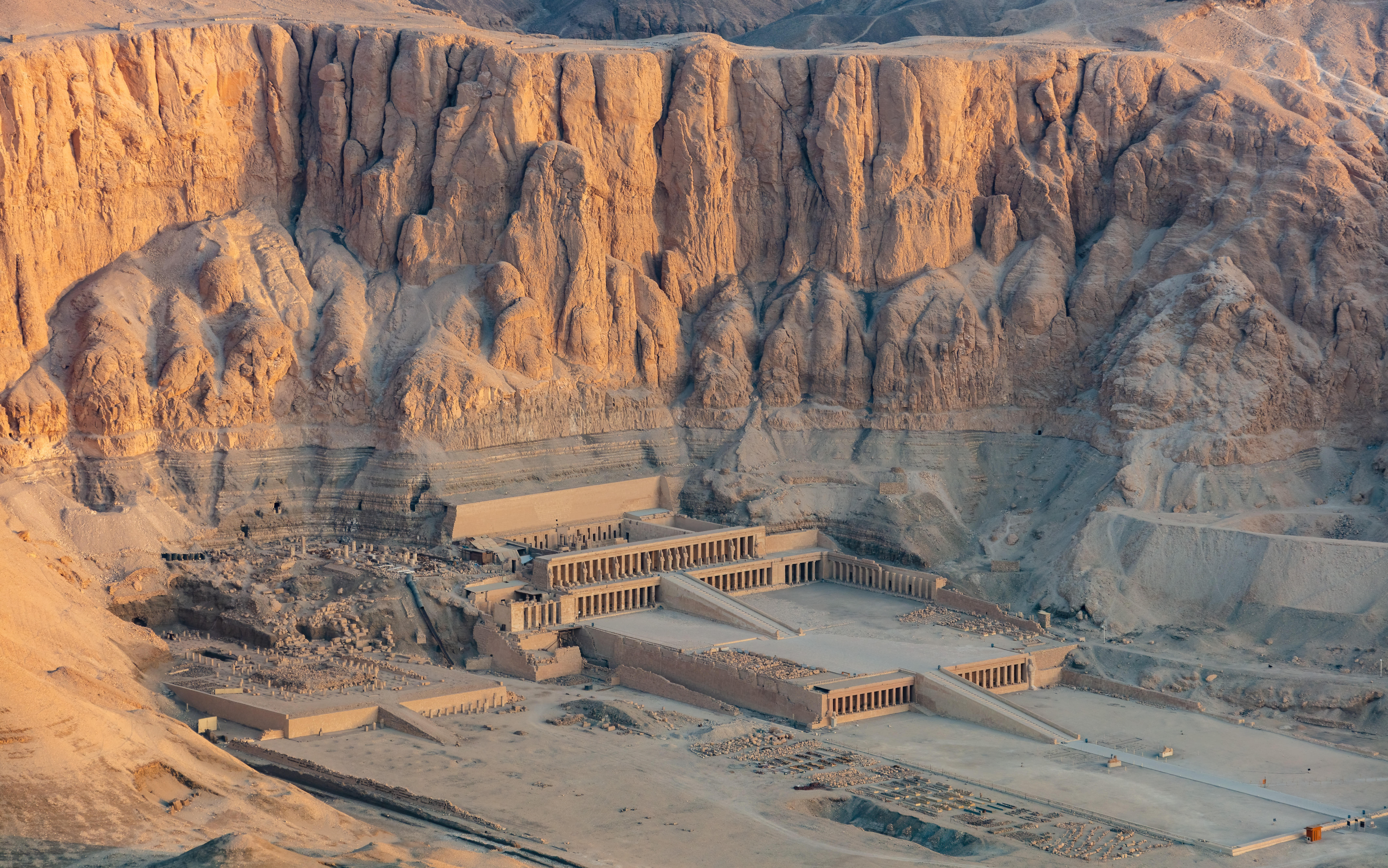 Stop by the mortuary temple of Hatshepsut