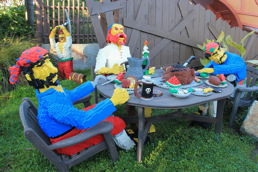 The fantastic lego models at the park will leave you astounded