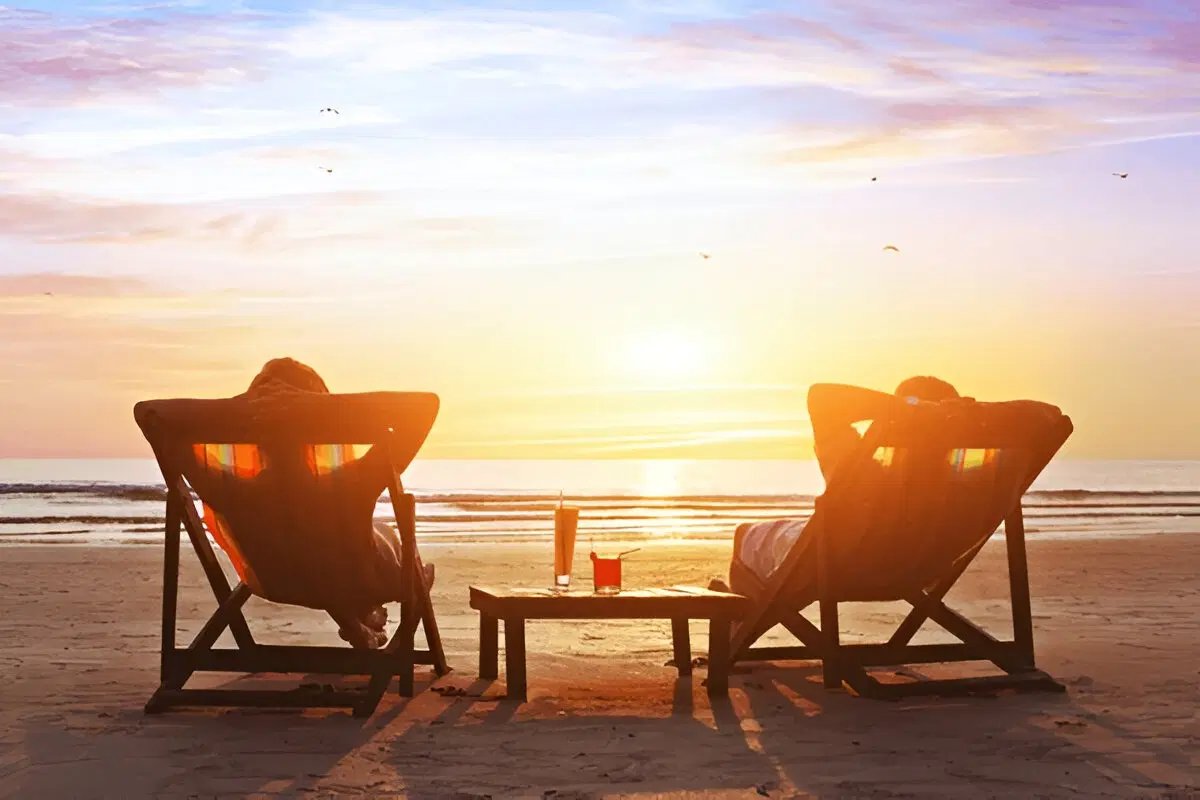 Enjoy Sunset cocktails on the deck