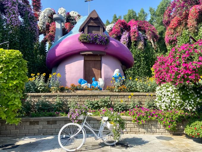 Smurfs Village In Miracle Garden Dubai