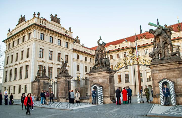 old royal palace at Prague Castle