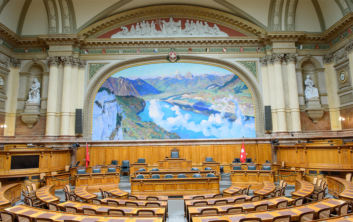 Take a look at the National Council Chamber