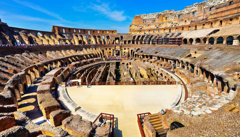 Explore the Colosseum underground and Arena with Roman Forum