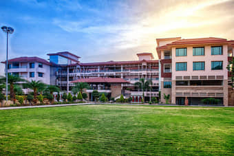 Front View of the Crescent Resort