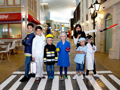 Over 40 proffessions to choose in Kidzania