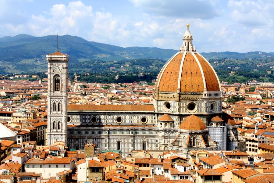 Landscape view of famous Florence Cathedral