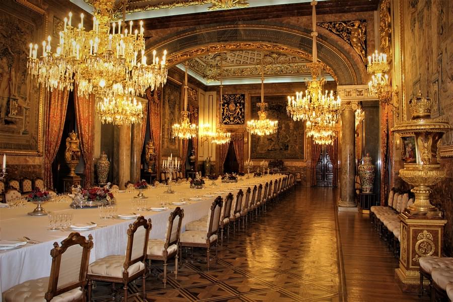 Gala Dinning Room In Royal Palace Of Madrid