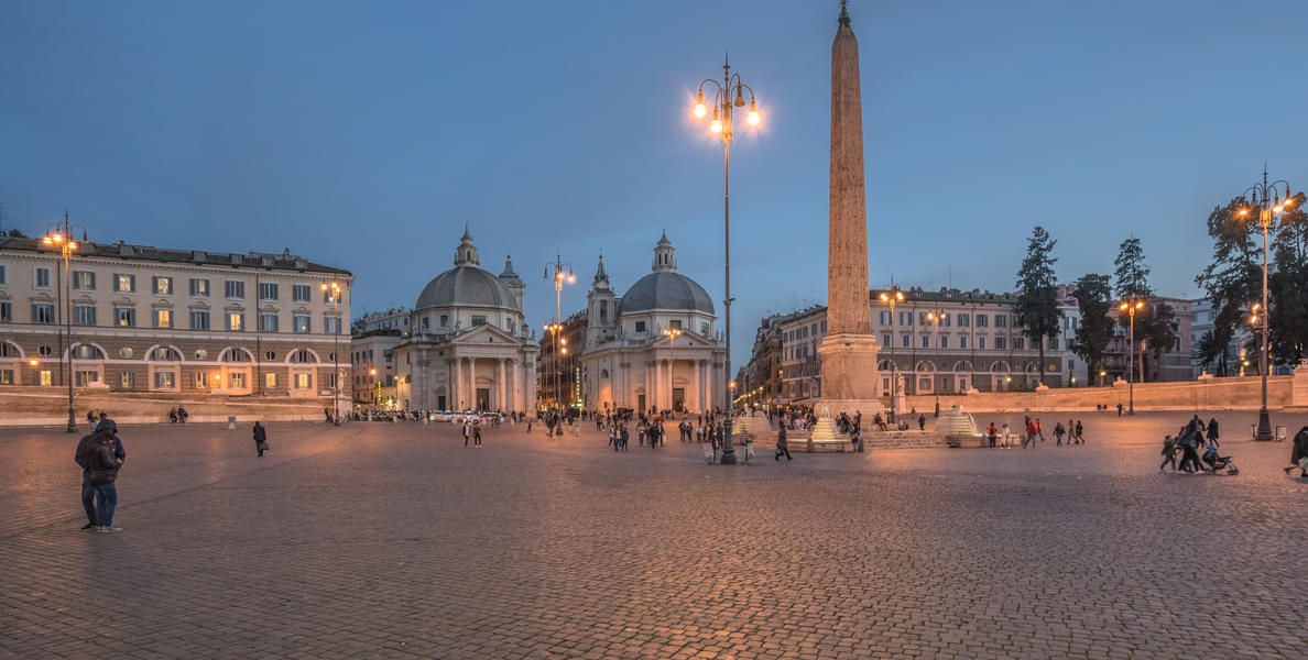 Stroll through the Piazza del Popolo