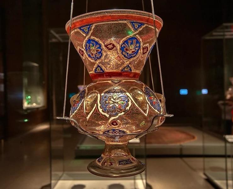 Appreciate the ornate Mamluk lamps