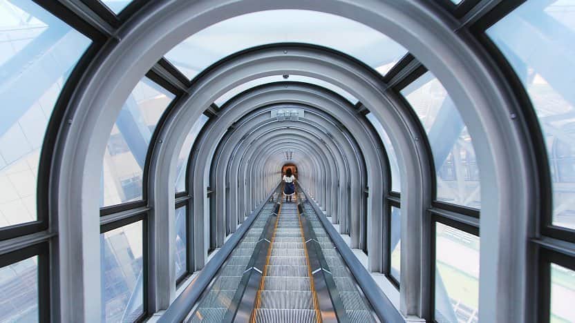 Ride up the Escalator