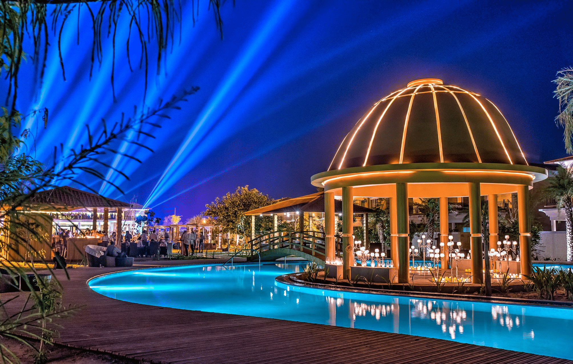 Aerial view of The Westin Pushkar Resort & Spa from the front side