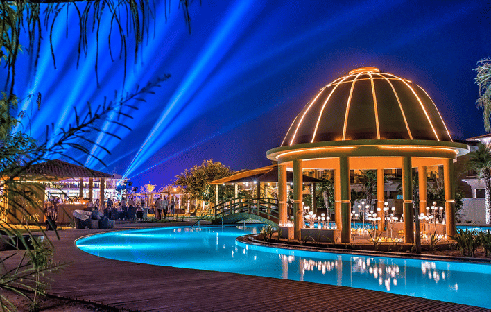 Aerial view of The Westin Pushkar Resort & Spa from the front side