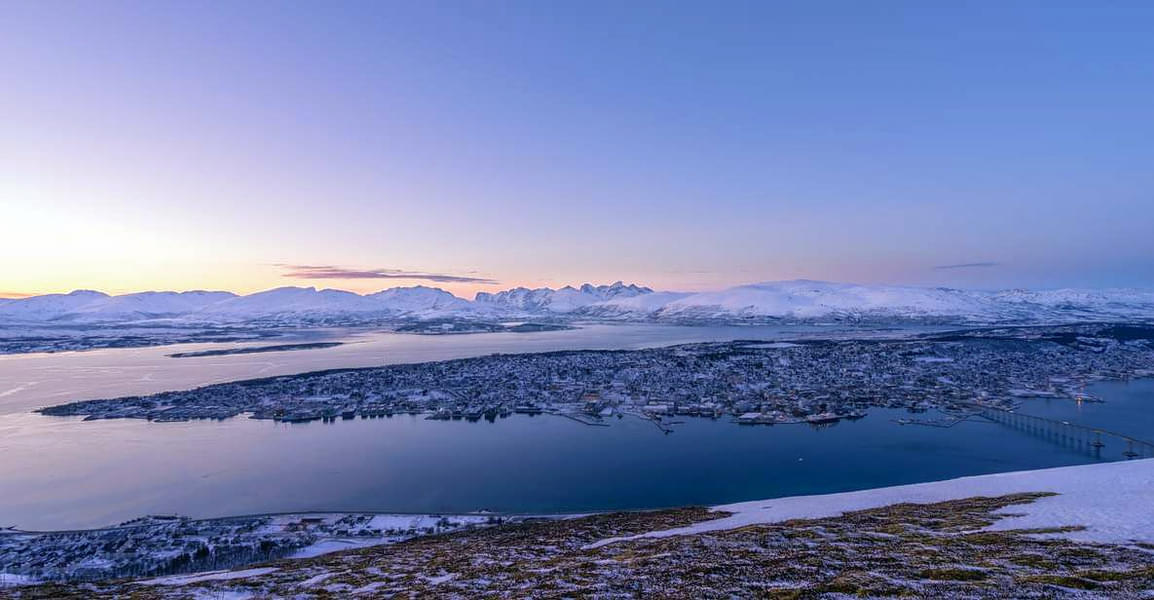 Tromso Cable Car With Northern Lights Image