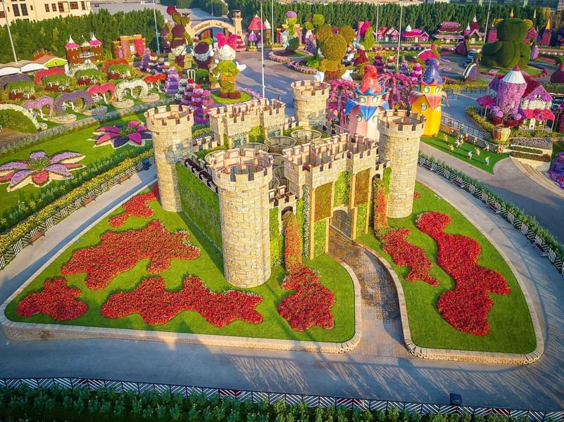 Floral Castle in Dubai Miracle Garden