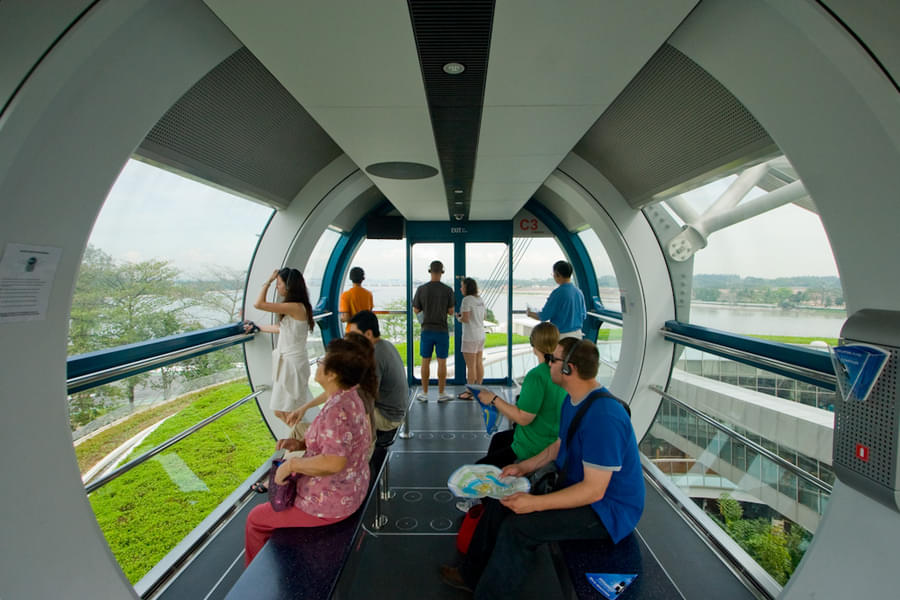 Marvel at the view from the capsule