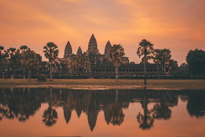 Photo Of Monument During Dawn, Siem Reap, Cambodia