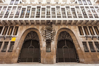 Guell Palace, designed by famous Spanish Antoni Gaudí