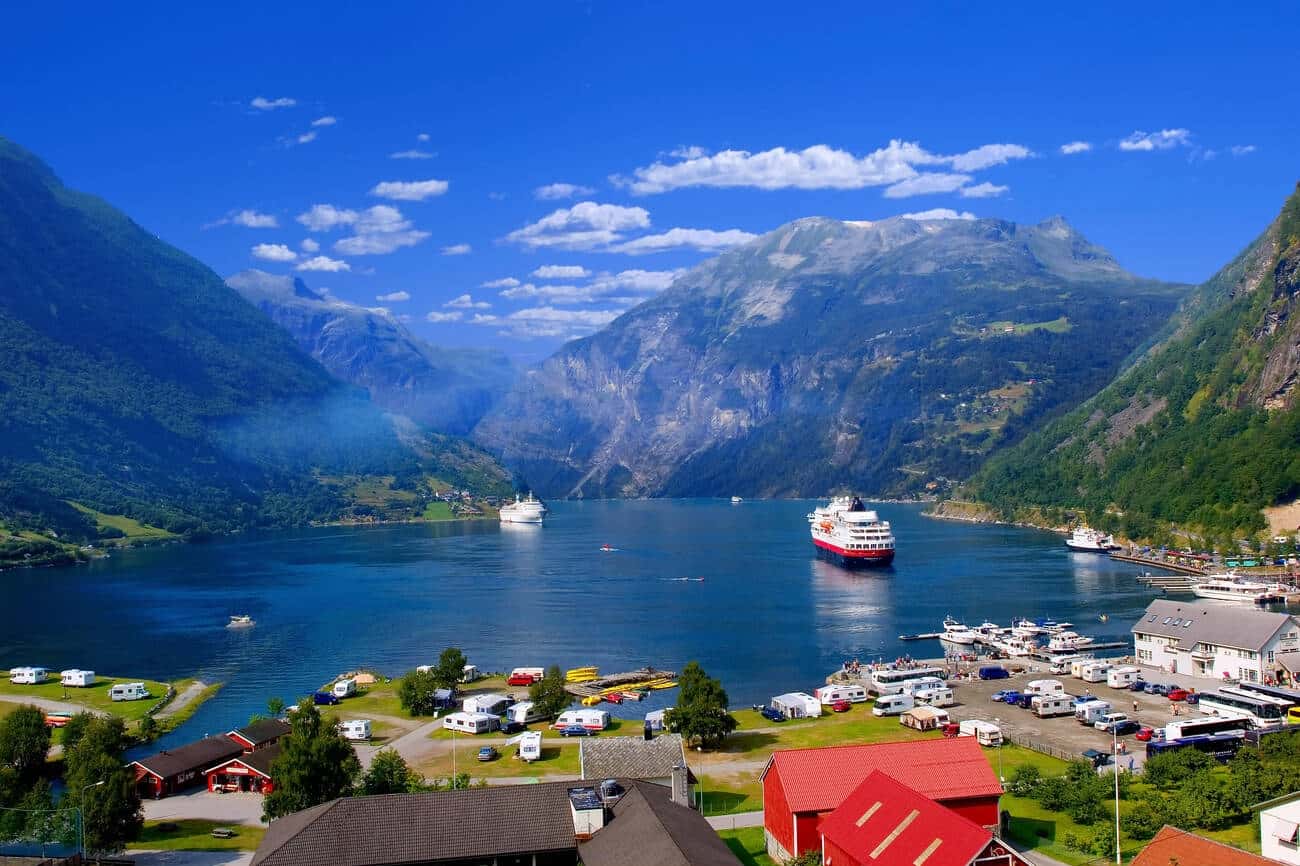 Fjord cruise from Alesund to Geiranger, Norway