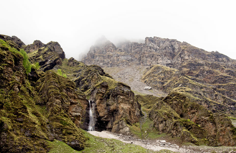 Witness a myriad of waterfalls cascading from the top of the mountain and stun your soul