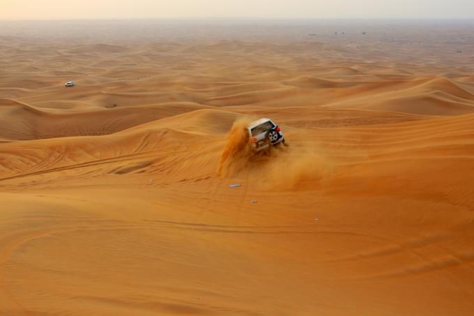 Inclusions in 15-Min Helicopter Tour of Dubai & Red Dunes Desert Safari with Bedouin Camp Experience