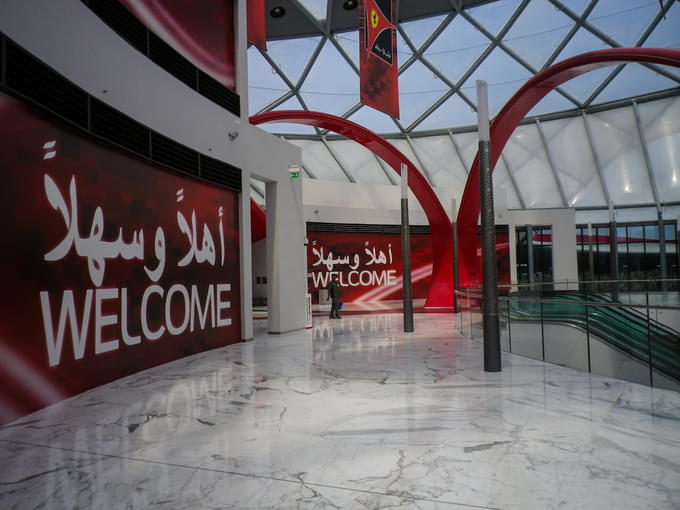 entrance Ferrari World Abu Dhabi