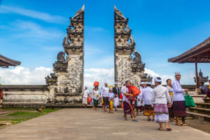 Majestic view of the Lempuyang Temple, framed by the iconic split gate